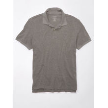 American Eagle Men Grey Legend Pique Polo T-Shirt
