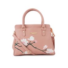 Lapis O Lupo Pink Floral Handbags (Free Size)