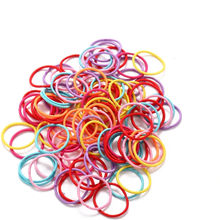 Jewels Galaxy Adorable Multicolour Rubber Band (Pack Of 100)