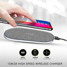 PowerUp Power Desk WIRELESS CHARGER Dual Coil 10W Quick charger - Grey
