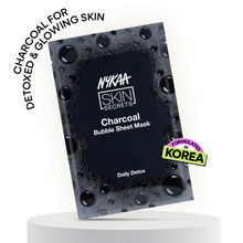 Nykaa Charcoal Bubble Sheet Mask – Detoxifies & Glowing Skin-Formulated In Korea - For All Skin Types