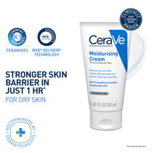 CeraVe Moisturizer Cream For Dry Skin With Ceramides & Hyaluronic Acid For Barrier Repair