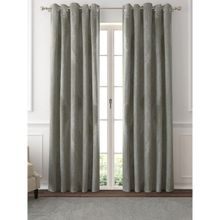 GM Jacquard Woven Texture Grommet Curtain Panel 52 x 84 Inch (Set of 2) taupe