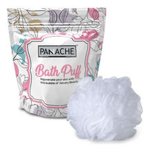 Panache Premium Bath Loofah Sponge Scrubber for Men & Women - White