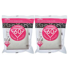 TGL Co. Hario V60 Filter Papers - White 100 Count Paper - 02 Size Pack of 2
