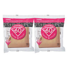 TGL Co. Hario V60 Filter Papers - Brown 100 Count Paper - 02 Size Pack of 2