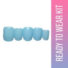 SOEZI Blue Bird Reusable Press On Nails - Ready To Wear Kit