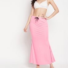 Secrets By Zerokaata Women Pink Solid Mermaid Fit Saree Shapewear