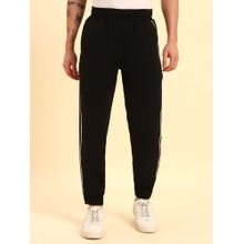 Cantabil Men Black Stripes Joggers