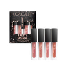 Huda Beauty Pretty Grunge Liquid Matte Lip Quad - Nude Light