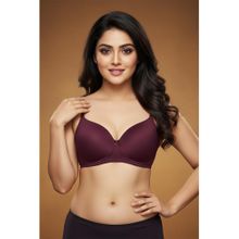 Zivame Fig Padded Non Wired 3-4Th Coverage T-Shirt Bra