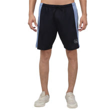 Cantabil Men Navy Blue Solid Stretchable Activewear Shorts