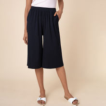 Nykd by Nykaa Sooo Comfy Super Soft Modal Lounge Culottes , Nykd All Day-NYLE 059 - Black