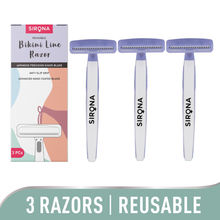 Sirona Disposable Bikini Line Trimming Razor For Women With Aloe Vera & Vitamin E Lubrication Strip