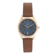 Titan Workwear Watch with Blue Dial & Stainless Steel Strap