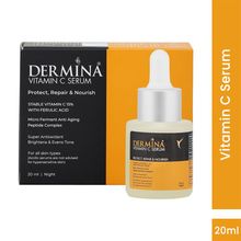 DERMINA 15% Vitamin C Serum With Ferulic Acid & Peptide Complex For Glowing Skin - All Skin Type