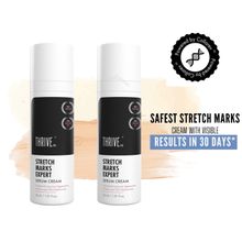 ThriveCo Stretch Mark Expert Serum Cream Scars For Stretch Marks, Ageing & Uneven Skin - Pack Of 2