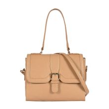 Eske Vesta Genuine Leather Structured Solid Shoulder Bag