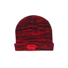 Free Authority Superman Printed Red Beanie For Men