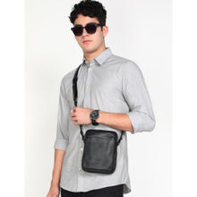 Sassora Black Solid Small Sling Bag