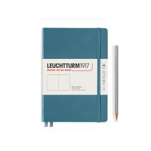 Leuchtturm1917 Medium A5-Size Hard Cover Notebook (Plain) - Stone Blue