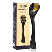 GUBB Derma Roller Microneedle 0.5 Roller for Face Body,Hair Growth, 540 Micro Needles Roller Golden