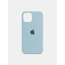 Treemoda Sky Blue Solid Silicone Apple Back Case