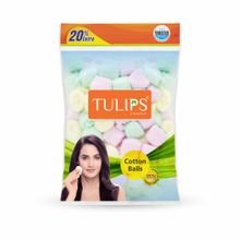 Tulips Colour Cotton Balls In A Ziplock Bag (100+20 N Free)