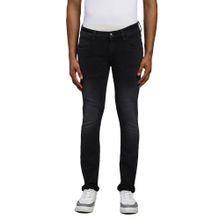 Parx Skinny Fit Solid Black Jeans