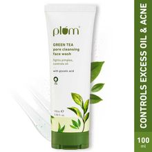 Plum Green Tea Pore Cleansing Gel Face Wash With Glycolic Acid - Fights Acne & Oil For Clear Skin