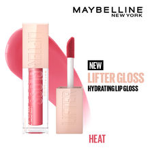 Maybelline New York Lifter Gloss - Heat, Tinted Lip Gloss With Hyaluronic Acid & Long-lasting