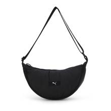 Puma Black Solid Sling Bag with Detachable Strap