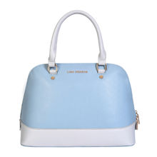 Lino Perros Women's Blue Synthetic Leather Satchel
