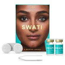 Swati Cosmetics Coloured Contact Lenses Jade 6 months Power -5.75