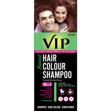 VIP Hair Colour Shampoo Salon Like Hair Color At Home - Brown
