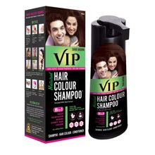 VIP Hair Colour Shampoo 100% Grey Hair Coverage - Dark Brown