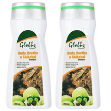 Globus Naturals Amla Reetha Shikakai Shampoo (Pack Of 2)