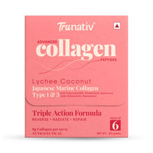 TruNativ Advanced Japanese Marine Collagen Type 1 & 3 Powder - Lychee Coconut