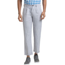 ColorPlus Tailored Fit Yarn Dyed Medium Grey Trouser