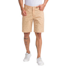 Parx Regular Fit Printed Medium Peach Shorts