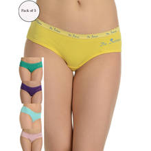 Da Intimo Multi-Color Pack of 5 Cotton Panties