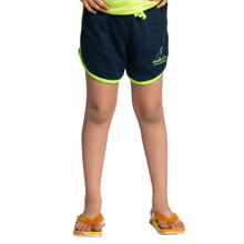 Plan B Navy Blue Girls Cotton Shorts
