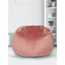 Eyda Pink Velvet Bean Bag Cover without Beans - 2XL