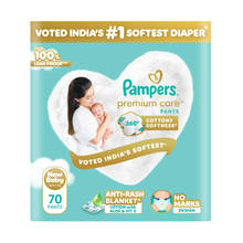 Pampers Premium Care Diaper - NB (Pack of 70)
