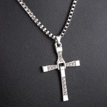 Fabula Jewellery Silver Jesus Cross Fashion Pendant With Chain For Men & Boys