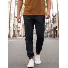 Bewakoof Men's Black Joggers