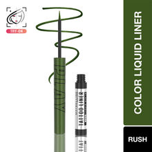 Maybelline New York Tattoo Play Green Liquid Eyeliner - Metallic Finish - Rush