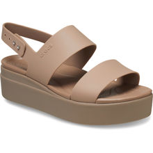Crocs Women Brooklyn Low Wedge Tan Sandals