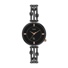 Timex Fria Round 21mm Black Dial Analog Women Watch - TWEL16003