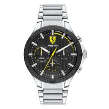 Scuderia Ferrari Pista Dual Track 0830854 Multifunction Black Dial Watch For Men
